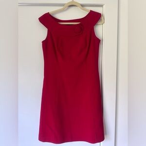 Tahari Bold Red Dress